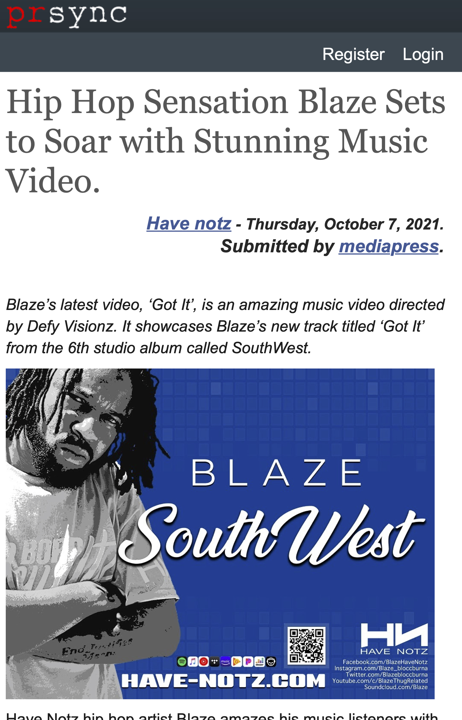 Hip-Hop-Sensation-Blaze-Sets-to-Soar-with-Stunning-Music-Video